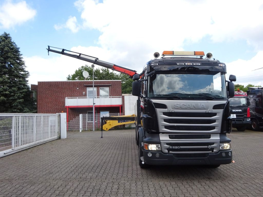 Scania R620 V8 Pritsche + PALFINGER 22002EH Kran - Darus autó, Platós teherautó: 5 kép. Scania R620 V8 Pritsche + PALFINGER 22002EH Kran - Darus autó, Platós teherautó: 5 kép.