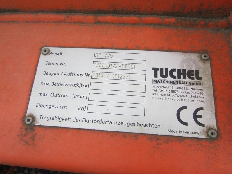 Tuchel SF 275 Schneeschild / 3.300 EUR / Top Zustand - Adapterek - Építőipari gépek: 5 kép. Tuchel SF 275 Schneeschild / 3.300 EUR / Top Zustand - Adapterek - Építőipari gépek: 5 kép.