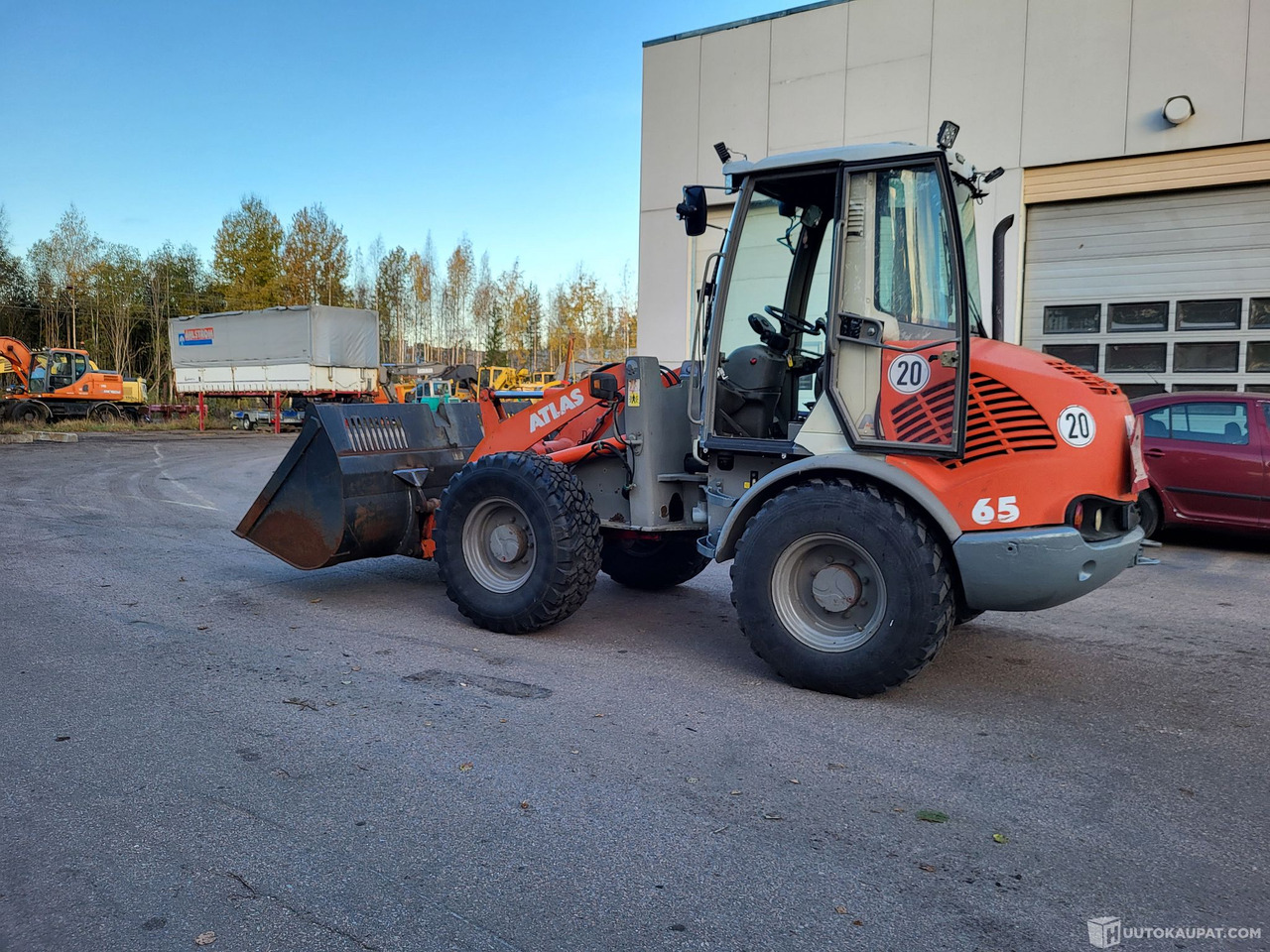 Atlas 65 Pyöräkuormaaja, 2005, Kouvola - Gumikerekes homlokrakodó: 3 kép. Atlas 65 Pyöräkuormaaja, 2005, Kouvola - Gumikerekes homlokrakodó: 3 kép.