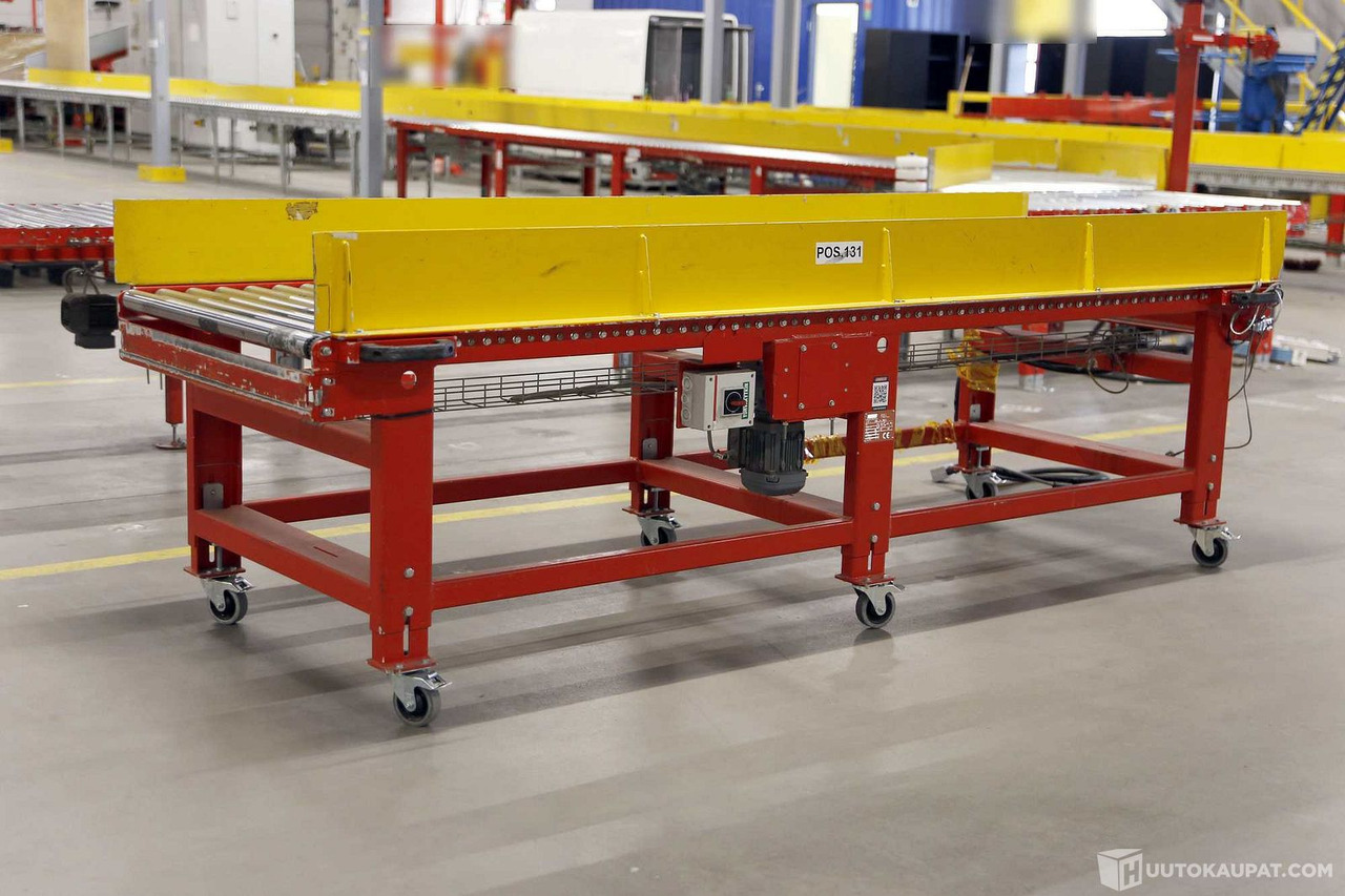 Moottoroitu, liikuteltava rullakuljetin, Ferroplan Oy. LGS6021, Vantaa - Egyéb gépek: 3 kép. Moottoroitu, liikuteltava rullakuljetin, Ferroplan Oy. LGS6021, Vantaa - Egyéb gépek: 3 kép.