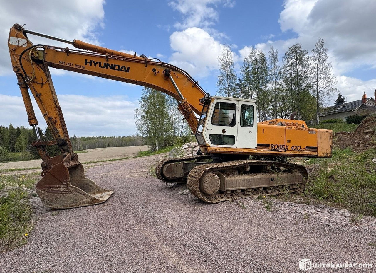 Hyundai Robex 420 LC, crawler excavator, 1995, Mäntsälä - Lánctalpas kotró: 1 kép. Hyundai Robex 420 LC, crawler excavator, 1995, Mäntsälä - Lánctalpas kotró: 1 kép.