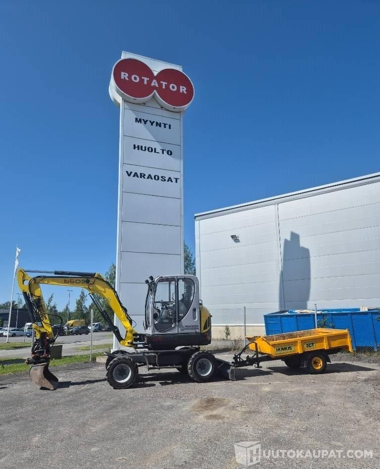 Wacker Neuson 6503, 2008, 4 860 h Kaivinkone + Peräkärry, Oulu - Minikotró: 1 kép. Wacker Neuson 6503, 2008, 4 860 h Kaivinkone + Peräkärry, Oulu - Minikotró: 1 kép.
