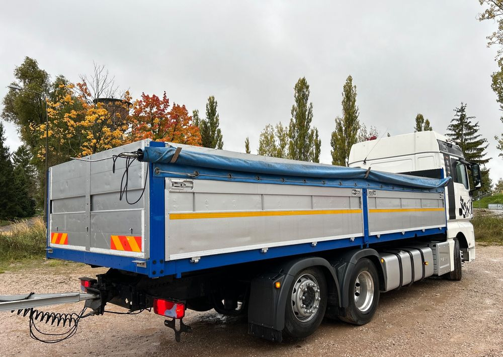 MAN TGX Tandem 1m burty TOP KOMPLET / ALUFELGI / zarejestrowany gotowy do pracy / przyczepa 18t / FULL OPCJA / 26.420 26.460 26.500 26.400 26.440 26.480 26.510 460 500 - Platós teherautó: 3 kép. MAN TGX Tandem 1m burty TOP KOMPLET / ALUFELGI / zarejestrowany gotowy do pracy / przyczepa 18t / FULL OPCJA / 26.420 26.460 26.500 26.400 26.440 26.480 26.510 460 500 - Platós teherautó: 3 kép.