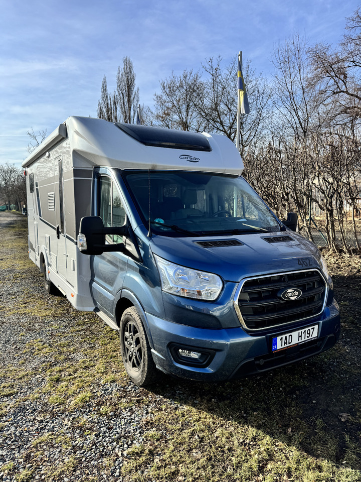 CARADO T447 pro+ , AC DOMETIC , camera, awning, radio, ALU, LPG, spare tire - Félintegrált lakóautó: 2 kép. CARADO T447 pro+ , AC DOMETIC , camera, awning, radio, ALU, LPG, spare tire - Félintegrált lakóautó: 2 kép.