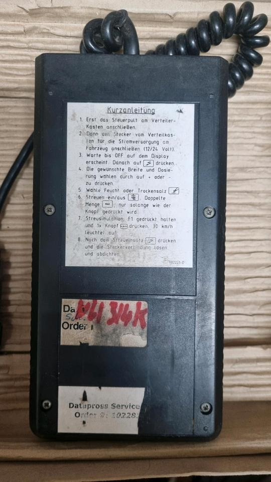 NU 314K Steuerung Schmidt Nido Aebi Salzstreuer Salzsilo Bedienung 92203 Stratos Mitos - Elektromos rendszer - Többcélú/ Speciális jármű: 2 kép. NU 314K Steuerung Schmidt Nido Aebi Salzstreuer Salzsilo Bedienung 92203 Stratos Mitos - Elektromos rendszer - Többcélú/ Speciális jármű: 2 kép.