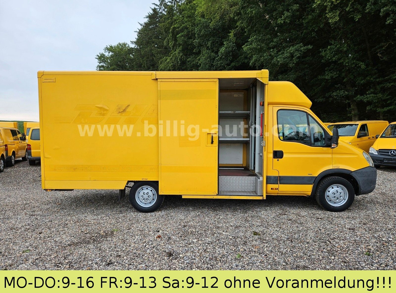 Iveco Daily 1.Hand*EU4* Regale Integralkoffer DHL POST - Büféautó: 3 kép. Iveco Daily 1.Hand*EU4* Regale Integralkoffer DHL POST - Büféautó: 3 kép.