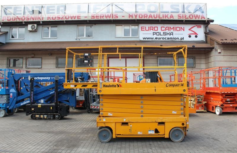Podnośnik nożycowy elektryczny 14 m Haulotte Compact 14 - Ollós emelő: 5 kép. Podnośnik nożycowy elektryczny 14 m Haulotte Compact 14 - Ollós emelő: 5 kép.