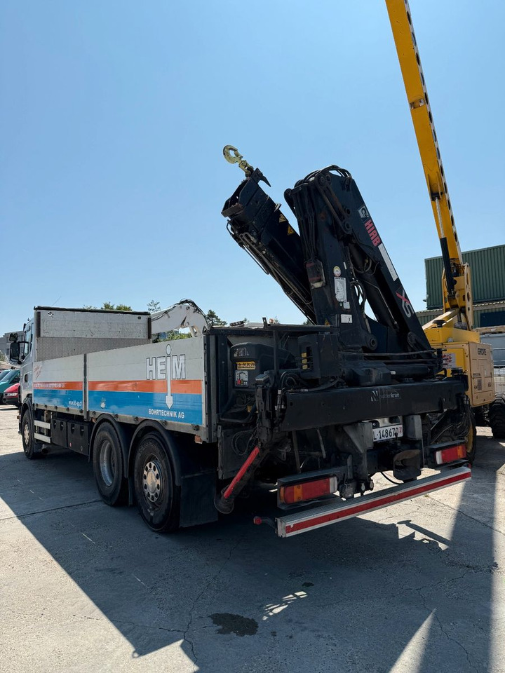 Scania G440 Brücke mit Ladekran - Platós teherautó, Darus autó: 3 kép. Scania G440 Brücke mit Ladekran - Platós teherautó, Darus autó: 3 kép.