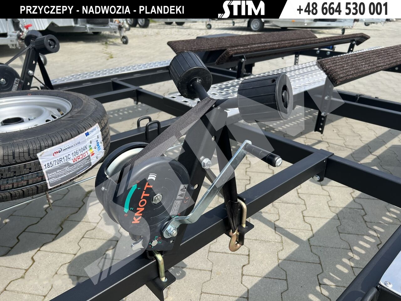 Új Csónakszállító utánfutó Stim L21-SWQ/1300 vr. B 2x skuter lub 2 x quad lub skuter i quad: 11 kép.