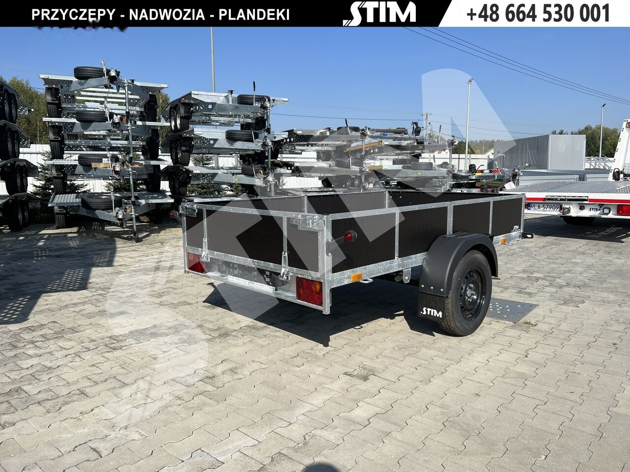 Stim S11-075/2615R + przednia burta otwierana - Autó utánfutó: 2 kép. Stim S11-075/2615R + przednia burta otwierana - Autó utánfutó: 2 kép.
