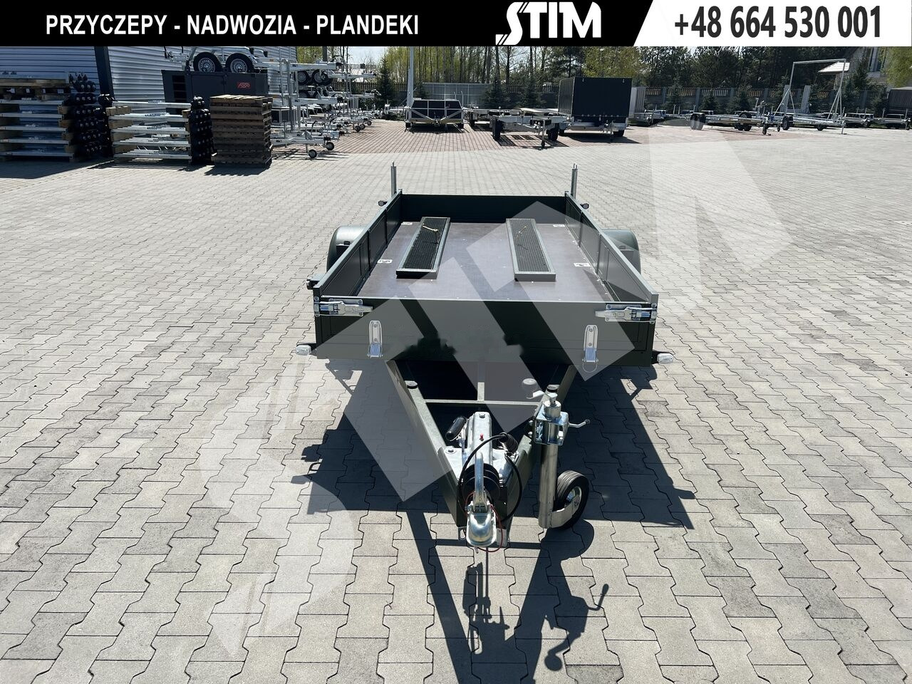 Stim S21-1,3/3515 (malowana proszkowo) - Platós pótkocsi: 5 kép. Stim S21-1,3/3515 (malowana proszkowo) - Platós pótkocsi: 5 kép.