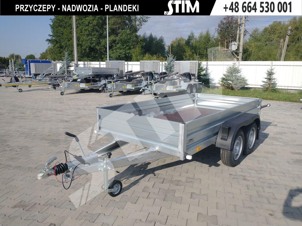 Stim S22-27/3216 - Platós pótkocsi: 2 kép. Stim S22-27/3216 - Platós pótkocsi: 2 kép.
