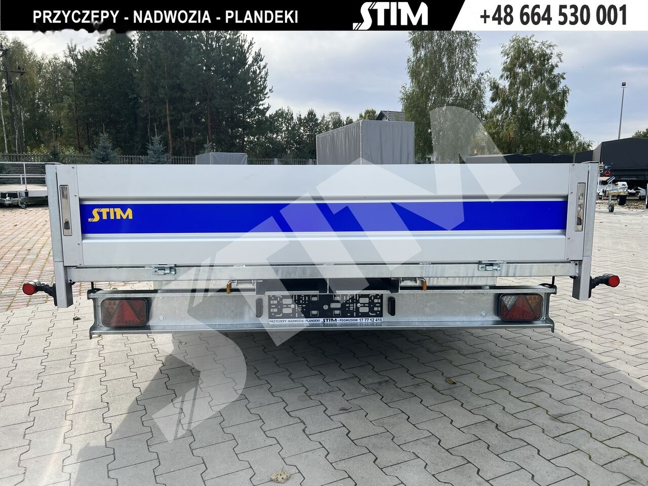 Stim S22-27/4122 - Platós pótkocsi: 3 kép. Stim S22-27/4122 - Platós pótkocsi: 3 kép.