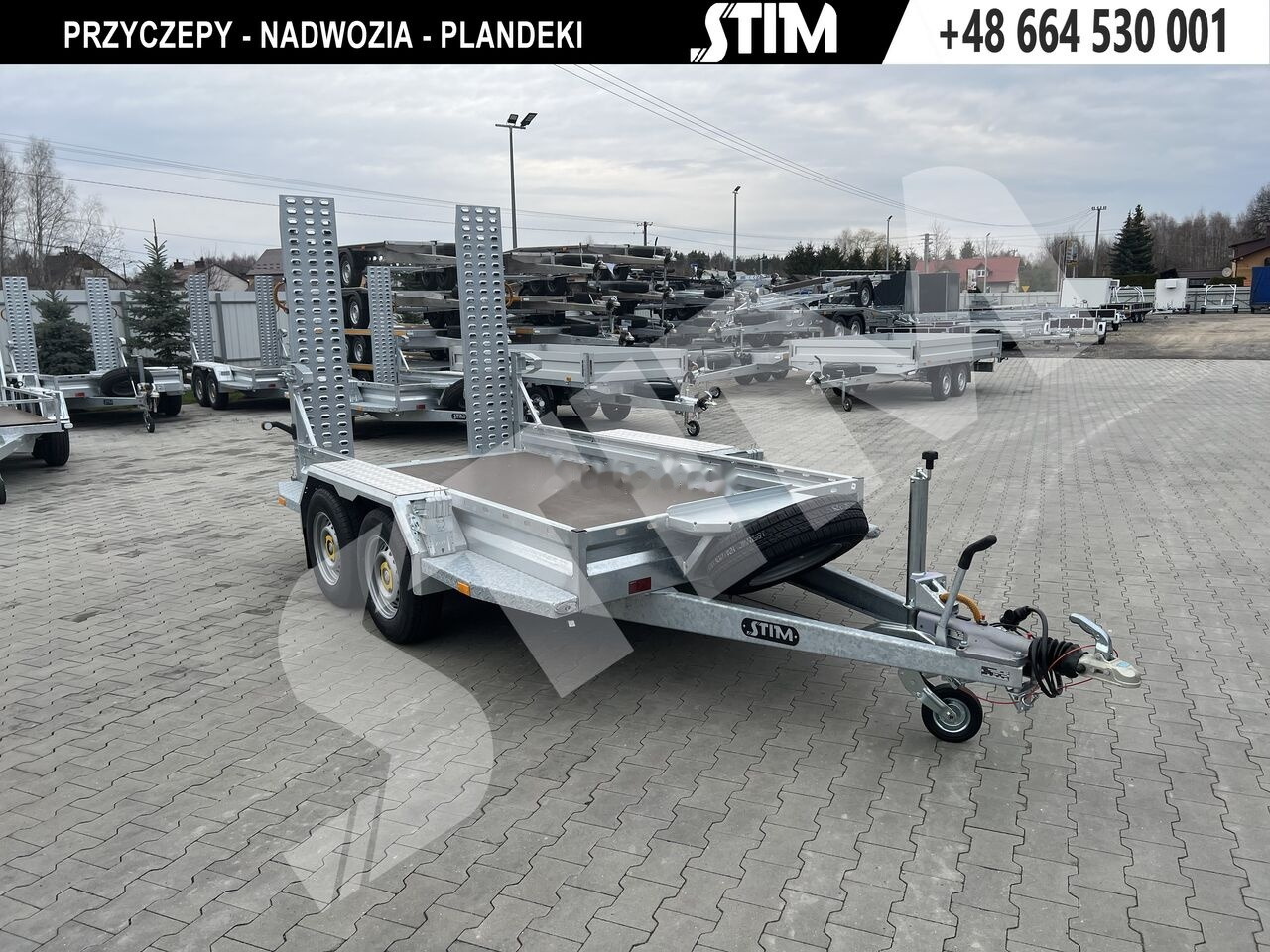 Stim S22/KP-KN/32-30 - Gépszállító utánfutó: 1 kép. Stim S22/KP-KN/32-30 - Gépszállító utánfutó: 1 kép.