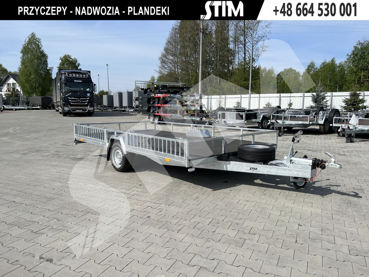 Stim STIM S21-13/3622 Przyczpa pod 2 quady - Platós pótkocsi: 3 kép. Stim STIM S21-13/3622 Przyczpa pod 2 quady - Platós pótkocsi: 3 kép.