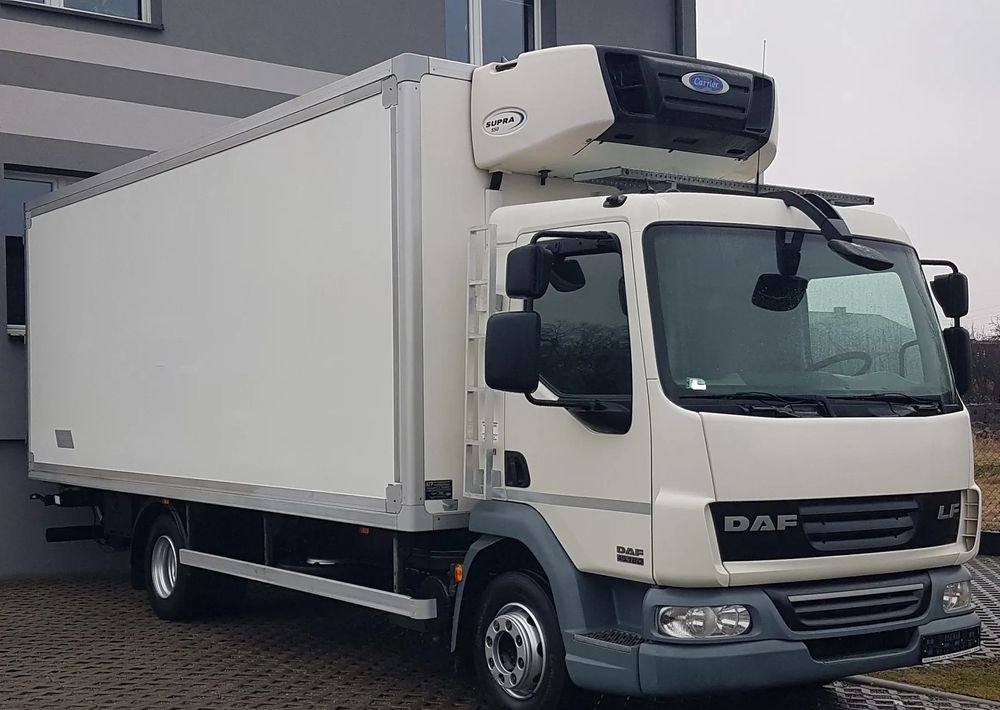 DAF LF 45.180 WINDA CHŁODNIA 15EP 6,20x2,45x2,19 KLIMA - Hűtős teherautó: 1 kép. DAF LF 45.180 WINDA CHŁODNIA 15EP 6,20x2,45x2,19 KLIMA - Hűtős teherautó: 1 kép.