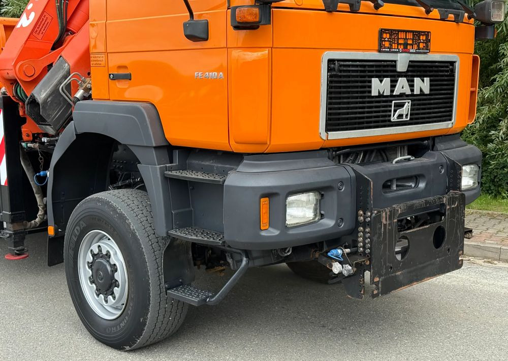 MAN * FE 410 A * MAN * 4x4 * HDS ATLAS 190 * Kiper Wywrotka * Bardzo Dobry Stan * Sprowadzony - Billenőplatós teherautó, Darus autó: 4 kép. MAN * FE 410 A * MAN * 4x4 * HDS ATLAS 190 * Kiper Wywrotka * Bardzo Dobry Stan * Sprowadzony - Billenőplatós teherautó, Darus autó: 4 kép.