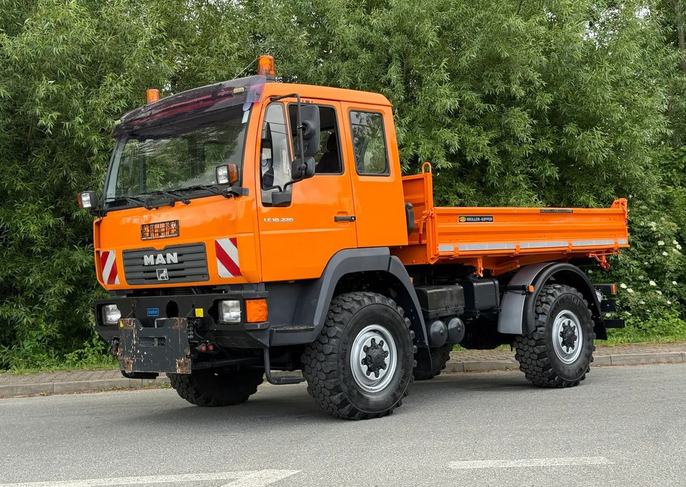 MAN * MAN 10-220 * Kiper Wywrotka Meiller * 4x4 * Zimowe Utrzymanie * Unimog * - Billenőplatós teherautó: 2 kép. MAN * MAN 10-220 * Kiper Wywrotka Meiller * 4x4 * Zimowe Utrzymanie * Unimog * - Billenőplatós teherautó: 2 kép.
