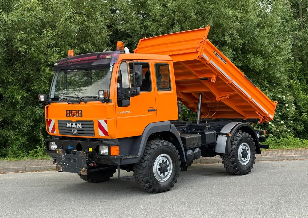 MAN * MAN 10-220 * Kiper Wywrotka Meiller * 4x4 * Zimowe Utrzymanie * Unimog * - Billenőplatós teherautó: 1 kép. MAN * MAN 10-220 * Kiper Wywrotka Meiller * 4x4 * Zimowe Utrzymanie * Unimog * - Billenőplatós teherautó: 1 kép.