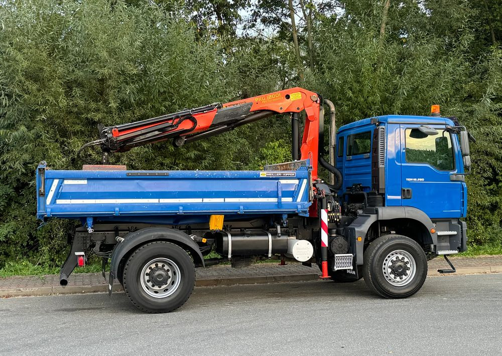 Billenőplatós teherautó MAN * MAN 18 280 * Kiper Wywrotka * 4x4 * HDS Palfinger  120 STAN BARDZO DOBRY * Sprowadzony: 8 kép.