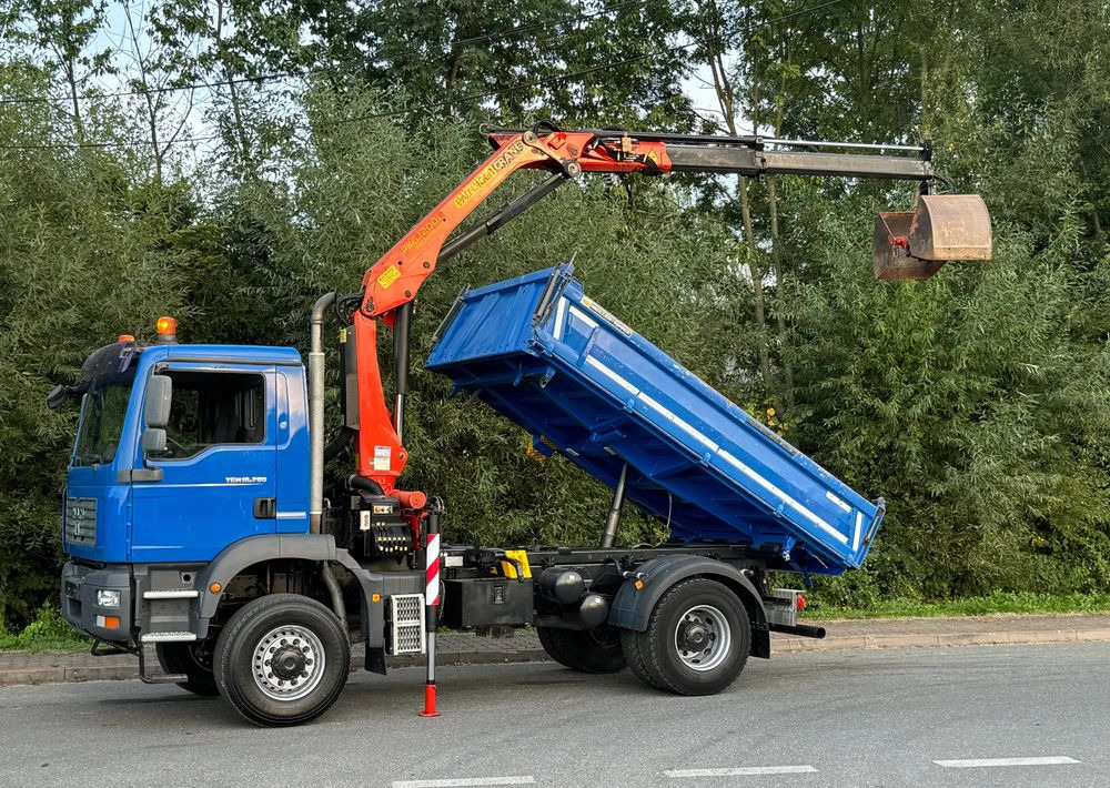 Billenőplatós teherautó MAN * MAN 18 280 * Kiper Wywrotka * 4x4 * HDS Palfinger  120 STAN BARDZO DOBRY * Sprowadzony: 17 kép.