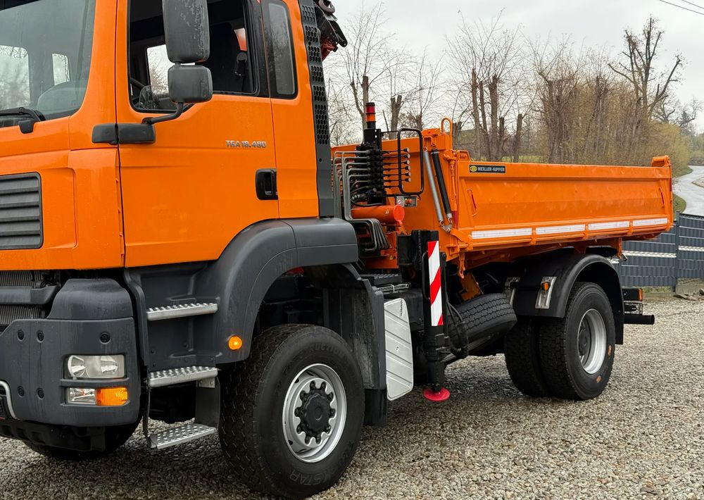 MAN * MAN 18 480 * KIPER WYWROTKA * 4x4 * HDS ATLAS 85* STAN BARDZO DOBRY * Sprowadzony - Billenőplatós teherautó: 5 kép. MAN * MAN 18 480 * KIPER WYWROTKA * 4x4 * HDS ATLAS 85* STAN BARDZO DOBRY * Sprowadzony - Billenőplatós teherautó: 5 kép.