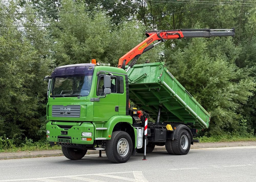 MAN * MAN TGA 18-360 * Kiper Wywrotka * 4x2 * Kran Palfinger PK 9501 Sprowadzony - Billenőplatós teherautó: 1 kép. MAN * MAN TGA 18-360 * Kiper Wywrotka * 4x2 * Kran Palfinger PK 9501 Sprowadzony - Billenőplatós teherautó: 1 kép.