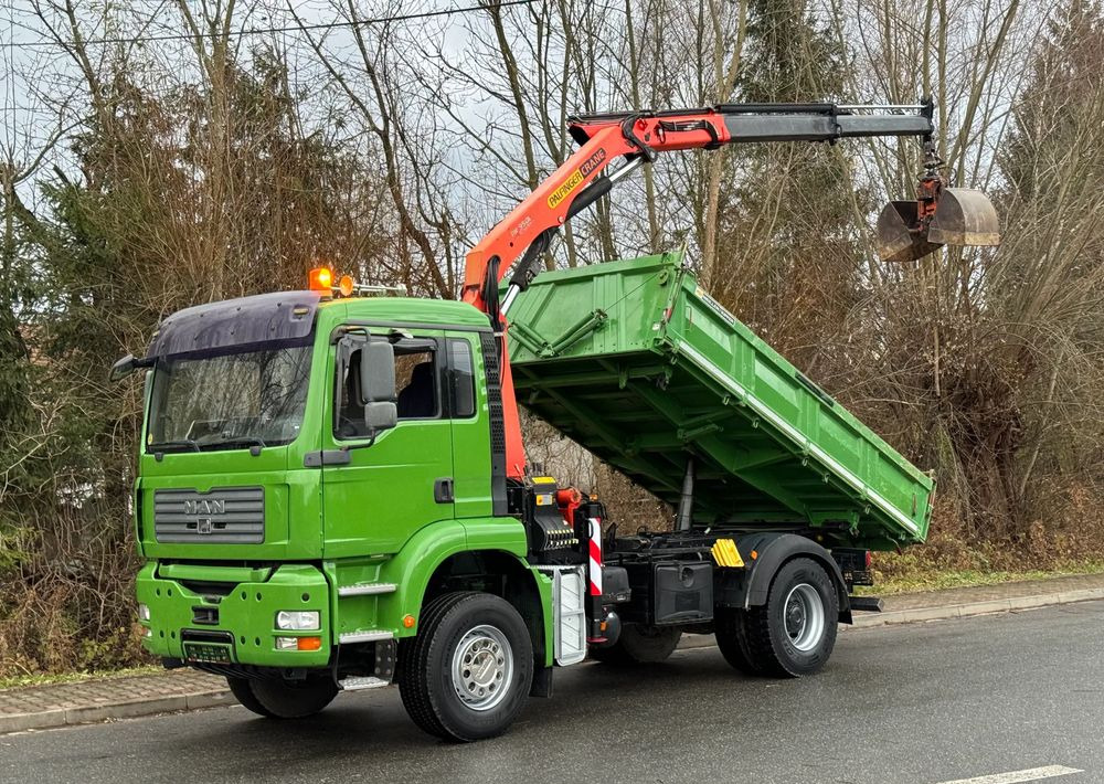 MAN * MAN TGA 18-360 * Kiper Wywrotka * 4x2 * Kran Palfinger PK 9501 Sprowadzony - Billenőplatós teherautó: 1 kép. MAN * MAN TGA 18-360 * Kiper Wywrotka * 4x2 * Kran Palfinger PK 9501 Sprowadzony - Billenőplatós teherautó: 1 kép.