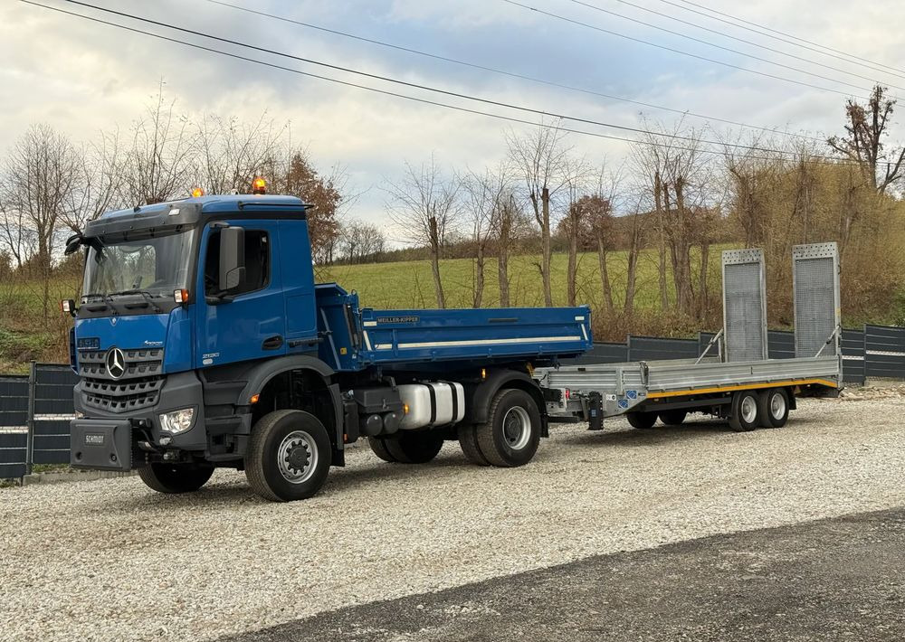 Mercedes-Benz * Arocs * 4X4 * JAK NOWY * Wywrotka Kiper Meiller+ Przyczepa * Zestaw Sprowadzony * 80.700 km Oryginalnie * Mercedes - Billenőplatós teherautó: 2 kép. Mercedes-Benz * Arocs * 4X4 * JAK NOWY * Wywrotka Kiper Meiller+ Przyczepa * Zestaw Sprowadzony * 80.700 km Oryginalnie * Mercedes - Billenőplatós teherautó: 2 kép.