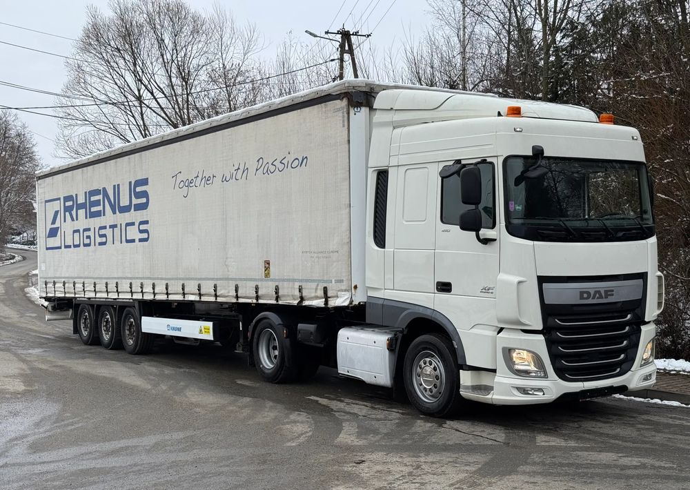 DAF * Zestaw * DAF 106 Euro 6 + Naczepa Krone * Bardzo Dobry Stan - Nyergesvontató, Ponyvás félpótkocsi: 2 kép. DAF * Zestaw * DAF 106 Euro 6 + Naczepa Krone * Bardzo Dobry Stan - Nyergesvontató, Ponyvás félpótkocsi: 2 kép.