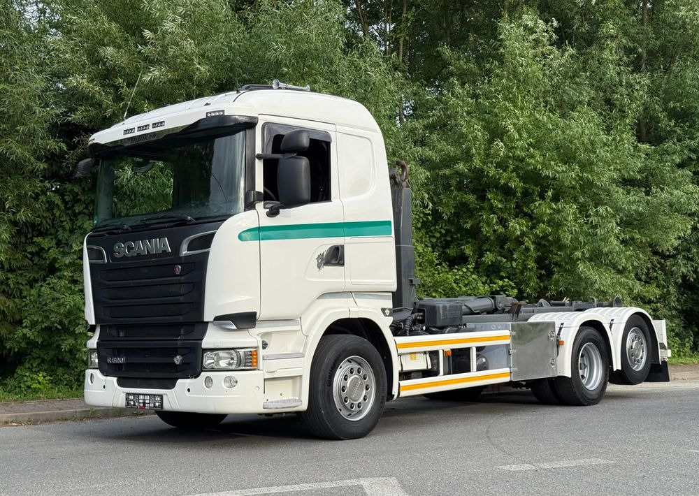 Scania * Hakowiec * Scania R520 V8 * Sprowadzona * Multilift * Bardzo Dobry Stan - Horgos rakodó teherautó: 2 kép. Scania * Hakowiec * Scania R520 V8 * Sprowadzona * Multilift * Bardzo Dobry Stan - Horgos rakodó teherautó: 2 kép.