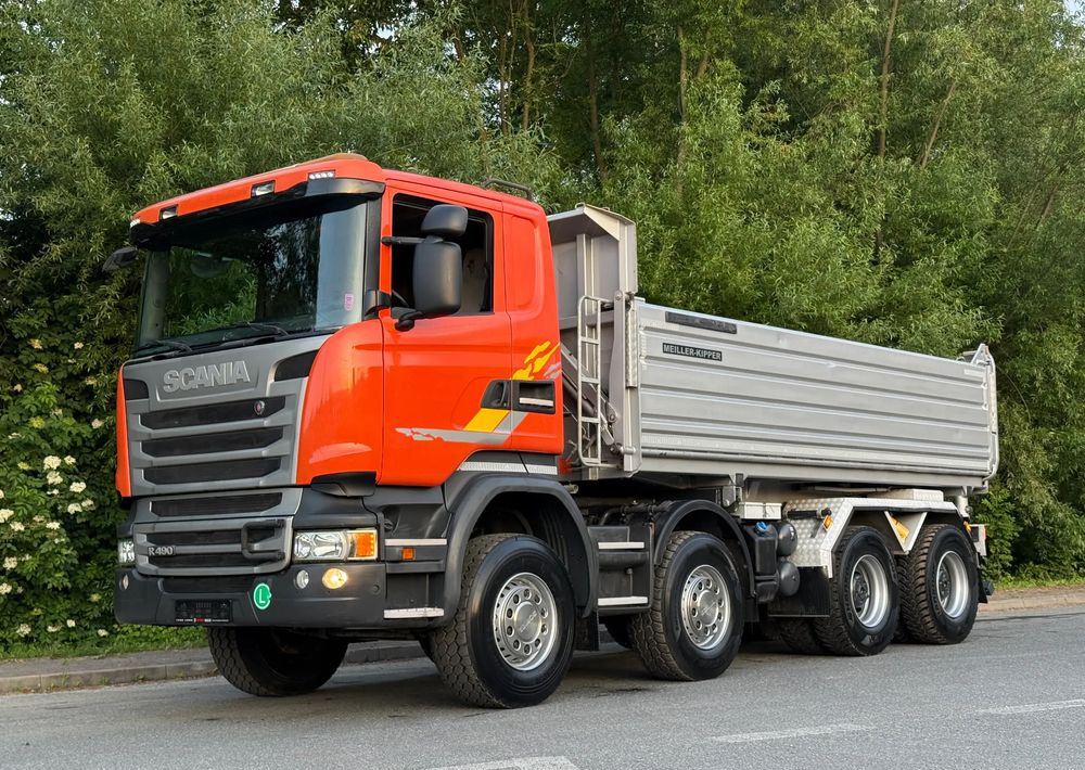 Scania * Kiper * Wywrotka * Scania R490 * 8X4 * Bordmatic * Jak Nowy * Stan Perfekcyjny * Sprowadzony - Billenőplatós teherautó: 3 kép. Scania * Kiper * Wywrotka * Scania R490 * 8X4 * Bordmatic * Jak Nowy * Stan Perfekcyjny * Sprowadzony - Billenőplatós teherautó: 3 kép.