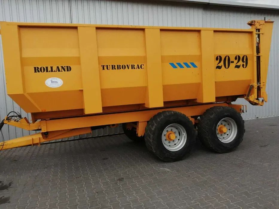 Przyczepa skorupowa 16 ton ROLLAND 20-29 TURBOVRAC - Mezőgazdasági pótkocsi: 1 kép. Przyczepa skorupowa 16 ton ROLLAND 20-29 TURBOVRAC - Mezőgazdasági pótkocsi: 1 kép.