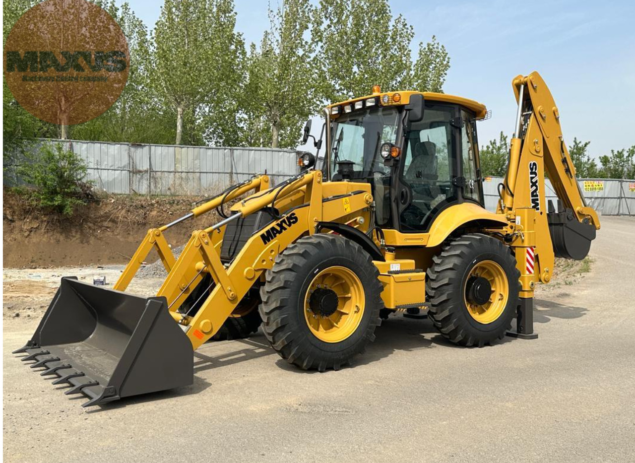 New Backhoe Loader MAXUS 4CX 4CX - Kotrórakodó: 1 kép. New Backhoe Loader MAXUS 4CX 4CX - Kotrórakodó: 1 kép.