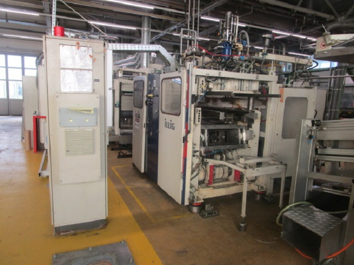 Ipari gép THERMOFORMMASCHINE ILLIG RDM K 50 & GREINER STAPELUNG: 8 kép.