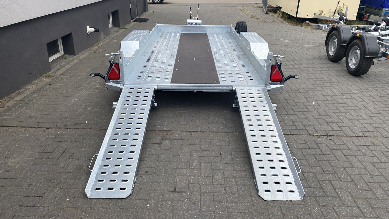 PRZYCZEPA LAWETA DO MINIKOPARKI BUDOWLANA 280x130 CM, DMC 2700 / CONSTRUCTION MINI EXCAVATOR TRANSPORTER TRAILER 280x130 CM, DMC 2700 KG - Gépszállító utánfutó: 3 kép. PRZYCZEPA LAWETA DO MINIKOPARKI BUDOWLANA 280x130 CM, DMC 2700 / CONSTRUCTION MINI EXCAVATOR TRANSPORTER TRAILER 280x130 CM, DMC 2700 KG - Gépszállító utánfutó: 3 kép.