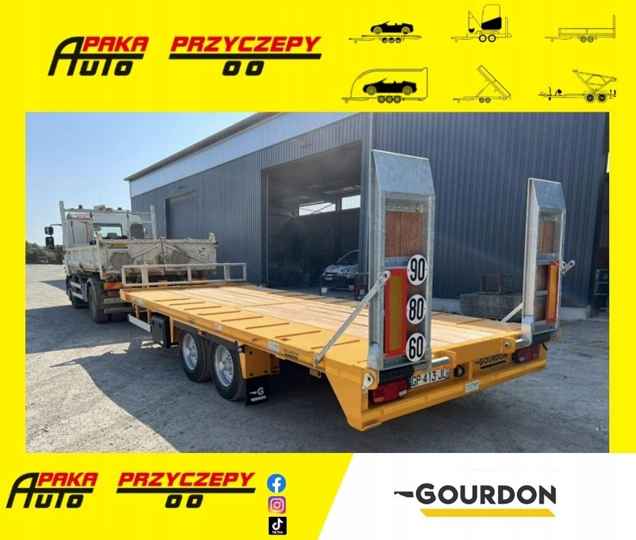 PRZYCZEPA POD KOPARKĘ MINI - MIDI ŁADOWNOŚĆ 8 580 KG GOURDON PEB111 / MINI - MIDI EXCAVATOR TRAILER WITH PAYLOAD 8,580 KG GOURDON PEB111 - Gépszállító utánfutó: 1 kép. PRZYCZEPA POD KOPARKĘ MINI - MIDI ŁADOWNOŚĆ 8 580 KG GOURDON PEB111 / MINI - MIDI EXCAVATOR TRAILER WITH PAYLOAD 8,580 KG GOURDON PEB111 - Gépszállító utánfutó: 1 kép.