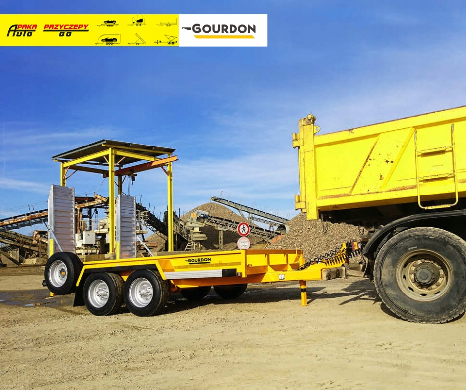 PRZYCZEPA PODKOPARKOWA MARKI GOURDON, DMC 6000 KG, 6T / GOURDON EXCAVATOR TRAILER, DMC 6000 KG, 6T - Gépszállító utánfutó: 3 kép. PRZYCZEPA PODKOPARKOWA MARKI GOURDON, DMC 6000 KG, 6T / GOURDON EXCAVATOR TRAILER, DMC 6000 KG, 6T - Gépszállító utánfutó: 3 kép.
