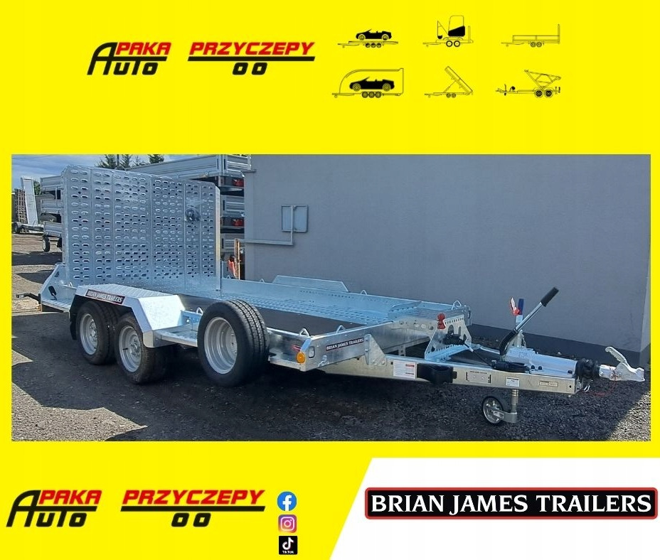 PRZYCZEPA Z RAMPĄ POD KOPARKĘ DO MINIKOPARKI 3500 / TRAILER WITH RAMPS FOR EXCAVATOR MINI EXCAVATOR 3500 - Gépszállító utánfutó: 1 kép. PRZYCZEPA Z RAMPĄ POD KOPARKĘ DO MINIKOPARKI 3500 / TRAILER WITH RAMPS FOR EXCAVATOR MINI EXCAVATOR 3500 - Gépszállító utánfutó: 1 kép.