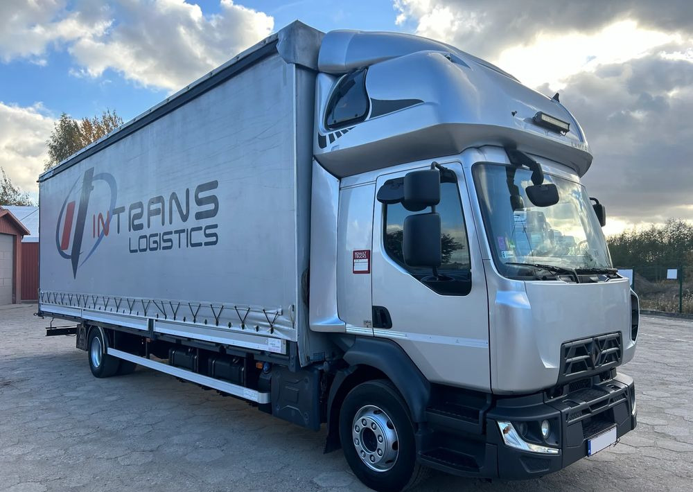 Renault D16 / BURTO-FIRANKA DŁ. 9.45 M / 23 PALETY / DMC 16 300 KG / R 19.5 / 12.2015 ROK !! - Ponyvás teherautó: 3 kép. Renault D16 / BURTO-FIRANKA DŁ. 9.45 M / 23 PALETY / DMC 16 300 KG / R 19.5 / 12.2015 ROK !! - Ponyvás teherautó: 3 kép.