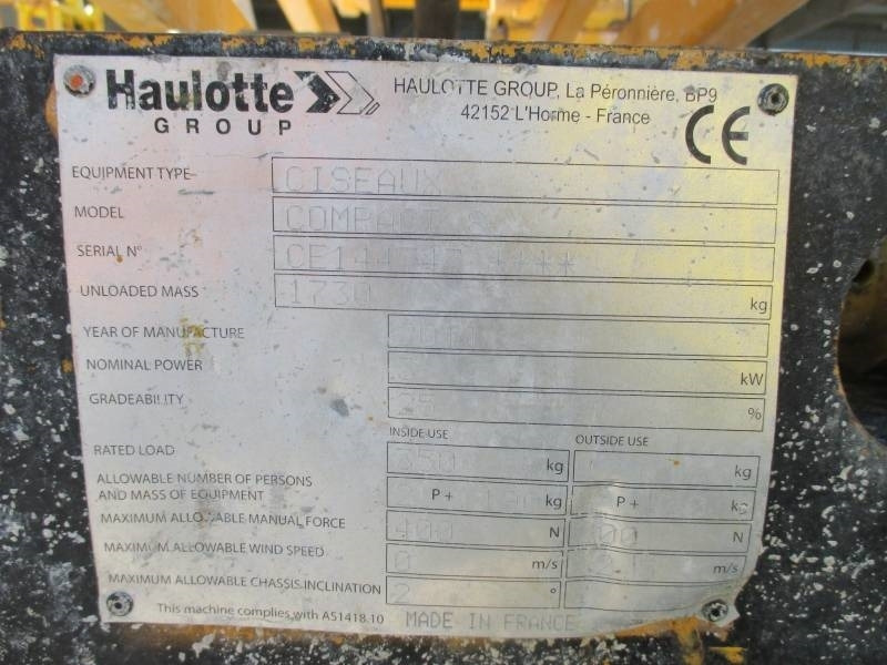 Haulotte Compact 8 - Ollós emelő: 4 kép. Haulotte Compact 8 - Ollós emelő: 4 kép.