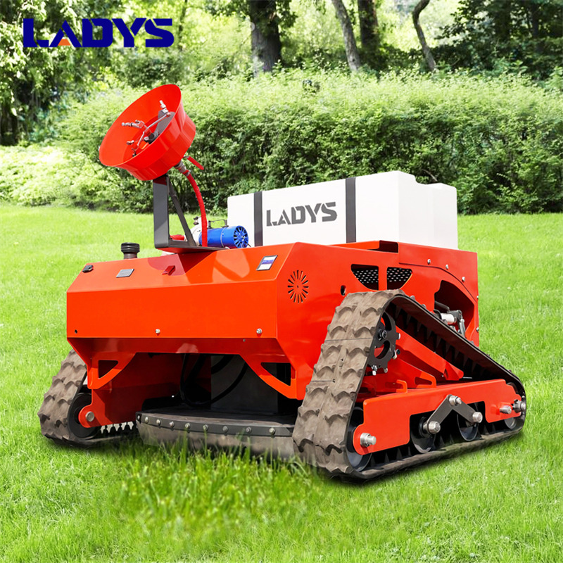 LADYS LD1000 Multi-function remote control lawn mower Track crawler gasoline gas All-terrain Agricultural Sprayers Pesticide spraying lawn mower for sale - Kerti fűkasza: 1 kép. LADYS LD1000 Multi-function remote control lawn mower Track crawler gasoline gas All-terrain Agricultural Sprayers Pesticide spraying lawn mower for sale - Kerti fűkasza: 1 kép.