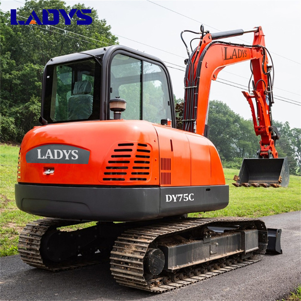 LADYS DY75C Small Excavator Euro 5/Epa Yanmar Engine Small Excavator Crawler Excavator For Sale - Lánctalpas kotró: 3 kép. LADYS DY75C Small Excavator Euro 5/Epa Yanmar Engine Small Excavator Crawler Excavator For Sale - Lánctalpas kotró: 3 kép.