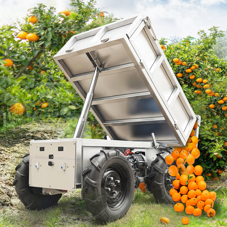 LEZUM Electric Remote Control Transporter Agricultural Orchard Farm Electric Utv Material Handling Equipment All Terrain Transport Vehicle - Mezőgazdasági billenőpótkocsi: 4 kép. LEZUM Electric Remote Control Transporter Agricultural Orchard Farm Electric Utv Material Handling Equipment All Terrain Transport Vehicle - Mezőgazdasági billenőpótkocsi: 4 kép.