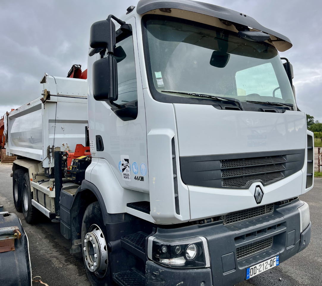 RENAULT Premium Lander 460dxi bibenne grue Palfinger pk16001 - Billenőplatós teherautó, Darus autó: 1 kép. RENAULT Premium Lander 460dxi bibenne grue Palfinger pk16001 - Billenőplatós teherautó, Darus autó: 1 kép.