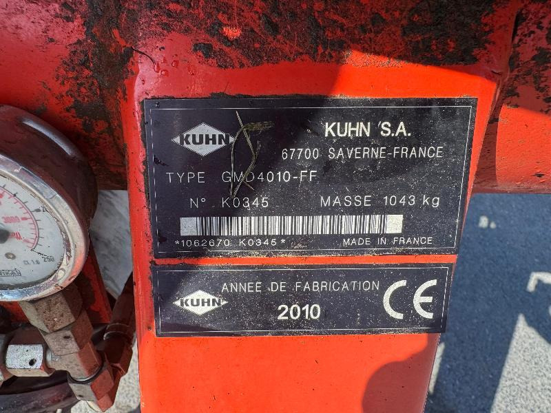 Fűkasza KUHN GMD4010: 6 kép. Fűkasza KUHN GMD4010: 6 kép.