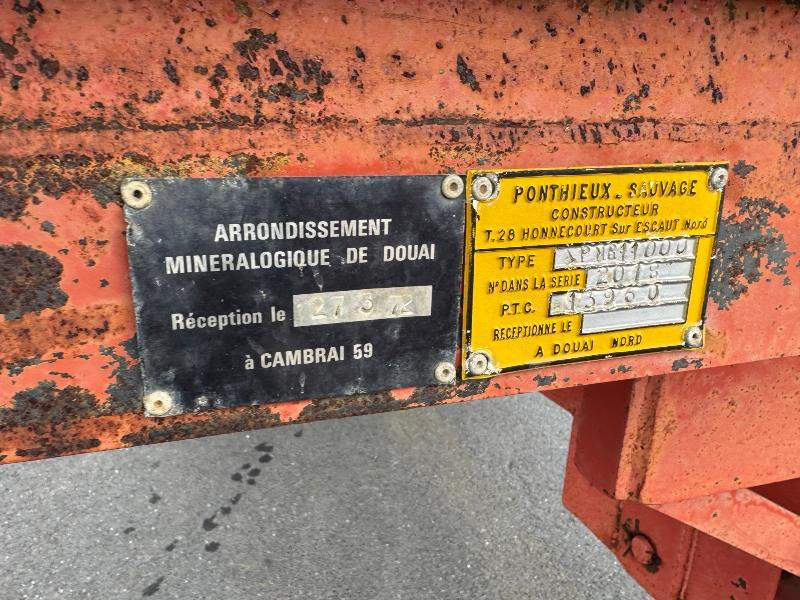 PONTHIEUX PMR 11 - Mezőgazdasági pótkocsi: 5 kép. PONTHIEUX PMR 11 - Mezőgazdasági pótkocsi: 5 kép.