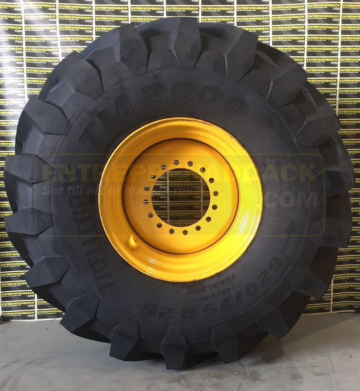 Trelleborg TM2000 620/75R26 TL for all wheel loaders on the market with 20.5R25 - Komplett kerék - Gumikerekes homlokrakodó: 3 kép. Trelleborg TM2000 620/75R26 TL for all wheel loaders on the market with 20.5R25 - Komplett kerék - Gumikerekes homlokrakodó: 3 kép.