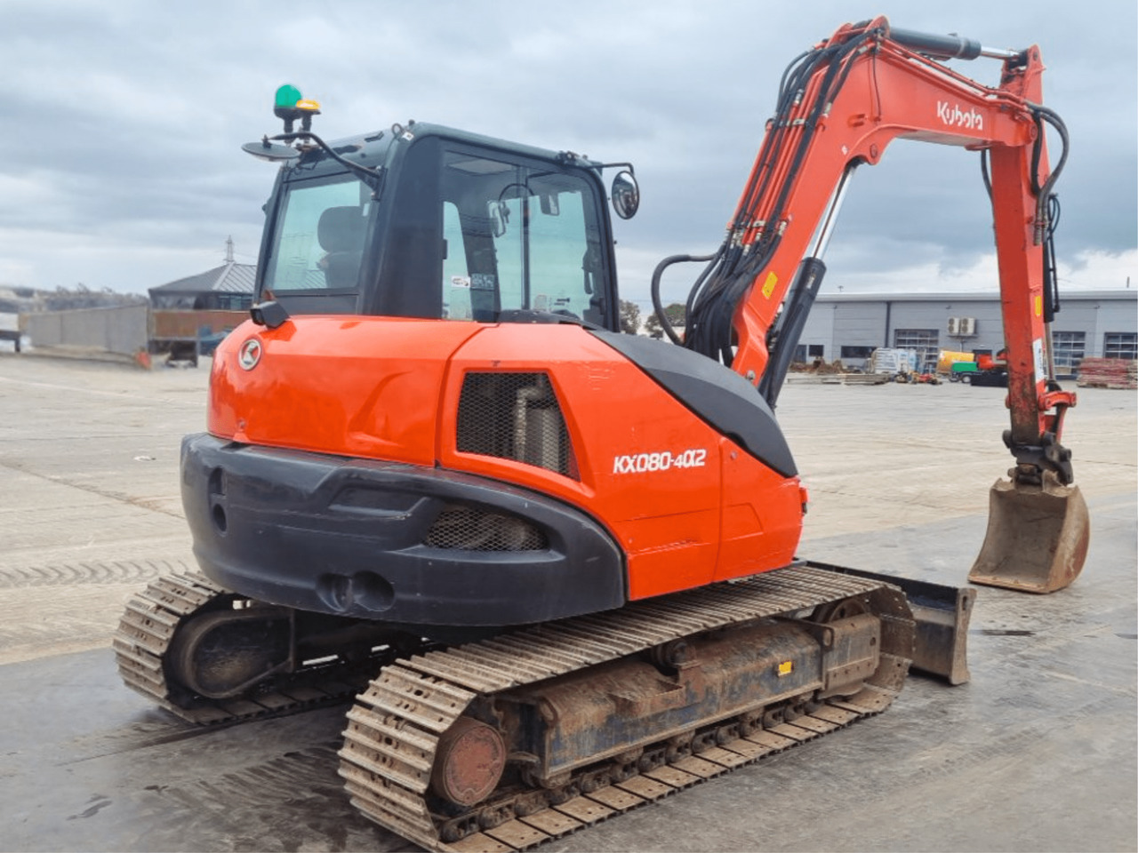Kubota KX080-4A2 Excavator, TOP !!! - Minikotró: 4 kép. Kubota KX080-4A2 Excavator, TOP !!! - Minikotró: 4 kép.