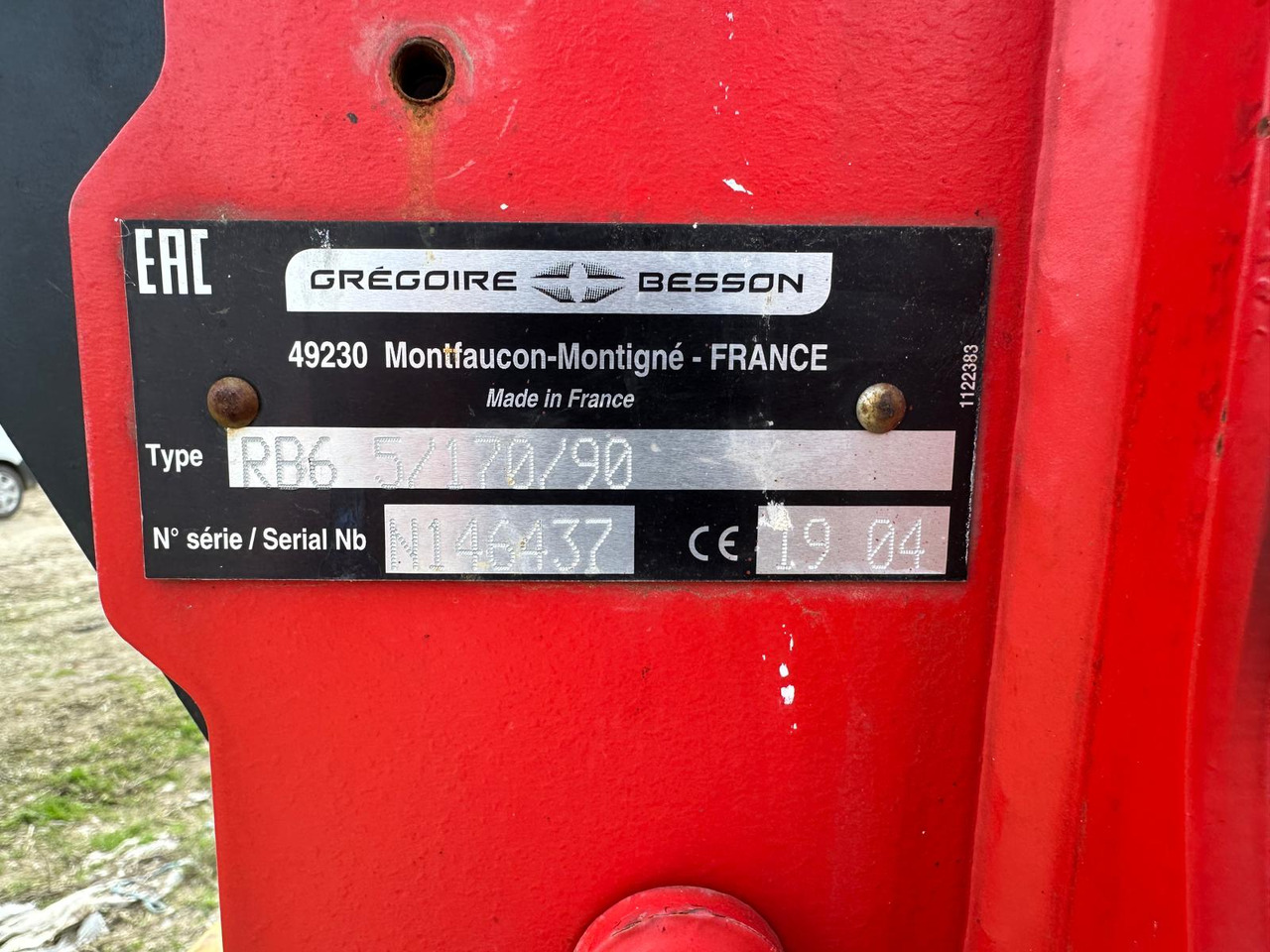 Plow Gregoire Besson Rover 60 - Eke: 3 kép. Plow Gregoire Besson Rover 60 - Eke: 3 kép.
